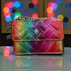Kurt Geiger Rainbow Quilted Crossbody Bag